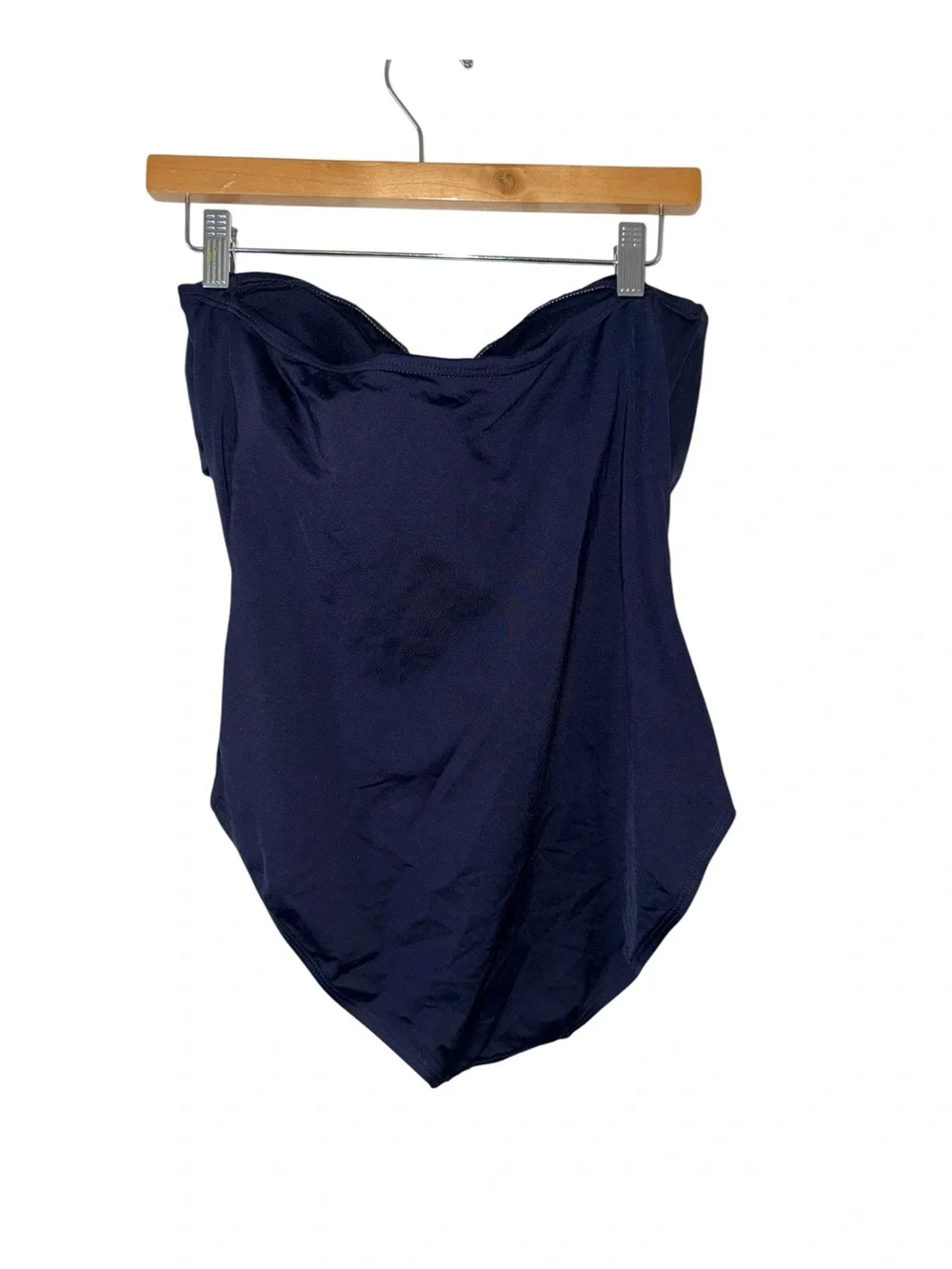 kate spade Black Strapless Bow One-Piece Swimsuit